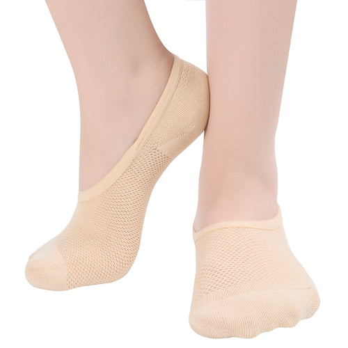 Women’s No Show Socks Mesh Non Slip Low Cut Casual Socks(4 Pairs)