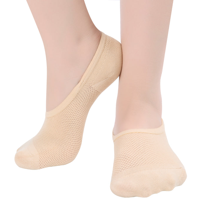 Women’s No Show Socks Mesh Non Slip Low Cut Casual Socks(4 Pairs)